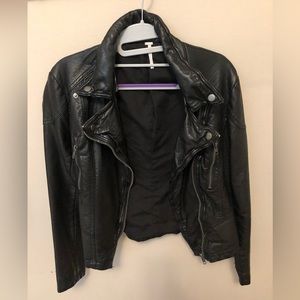 Free People Vegan Leather Jacket